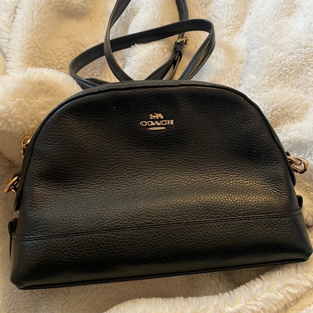 Black coach crossbody